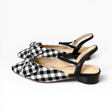 Load image into Gallery viewer, Chelsea Plaid Ribbon Flats