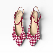 Load image into Gallery viewer, Chelsea Plaid Ribbon Flats