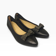 Load image into Gallery viewer, Mira Studded Bow Flats