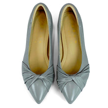 Load image into Gallery viewer, Bennett Signature lambskin pumps with twisted gathers

