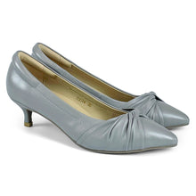 Load image into Gallery viewer, Bennett Signature lambskin pumps with twisted gathers