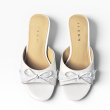 Load image into Gallery viewer, Linda Lace Low Heel Sandals