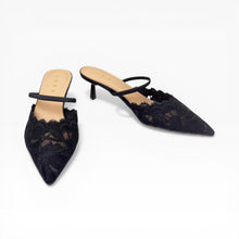Load image into Gallery viewer, Luna Lace Heels (2 way backstrap)