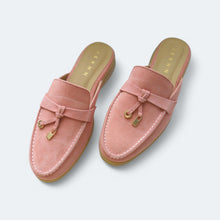 Load image into Gallery viewer, Carol Suede Leather Mules Flats