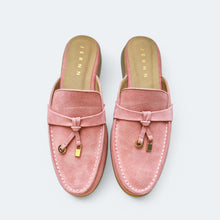 Load image into Gallery viewer, Carol Suede Leather Mules Flats