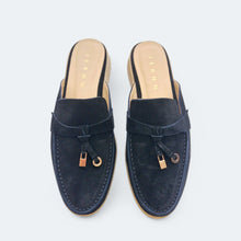 Load image into Gallery viewer, Carol Suede Leather Mules Flats
