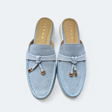 Load image into Gallery viewer, Carol Suede Leather Mules Flats