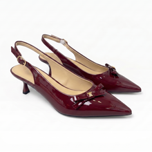 Load image into Gallery viewer, Veron Patent Slingback Heels