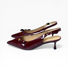 Load image into Gallery viewer, Veron Patent Slingback Heels