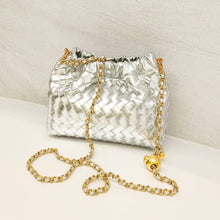 Load image into Gallery viewer, Lumi handwoven with gold chain