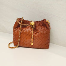 Load image into Gallery viewer, Lumi handwoven with gold chain