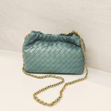 Load image into Gallery viewer, Lumi handwoven with gold chain