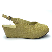 Load image into Gallery viewer, Handwoven Square Front wedges with Slingback - 28289