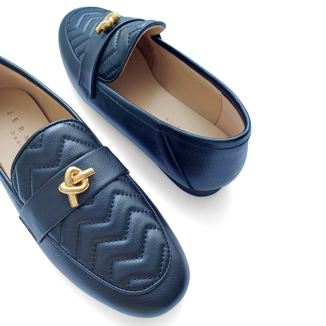 Milano Quilted Knot Loafers