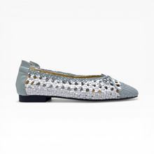 Load image into Gallery viewer, Handwoven Open Weave Ballerina Flats
