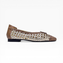 Load image into Gallery viewer, Handwoven Open Weave Ballerina Flats
