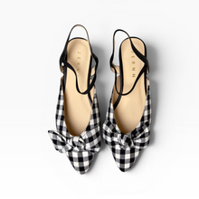 Load image into Gallery viewer, Chelsea Plaid Ribbon Flats

