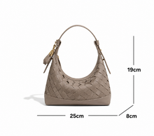Load image into Gallery viewer, Estelle Suede Woven Shoulder Bag
