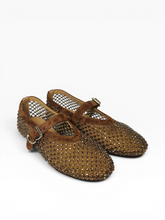 Load image into Gallery viewer, Amaryllis Crystal Mesh Mary Janes
