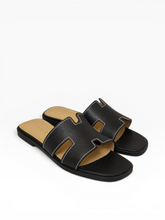 Load image into Gallery viewer, Helena Leather Slides

