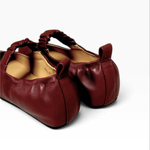 Load image into Gallery viewer, Rose Scrunchie Mary Janes
