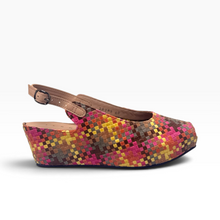 Load image into Gallery viewer, Handwoven Square Front wedges with Slingback (Limited Edition Colors)
