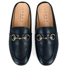 Load image into Gallery viewer, Classic Italian leather loafer mules with horsebit detail
