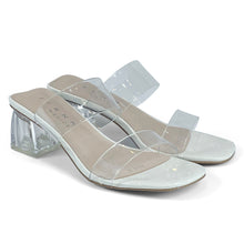 Load image into Gallery viewer, Kiera transparent sandals 2 strap sandals
