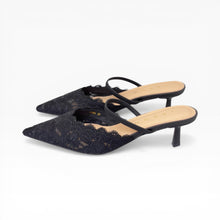 Load image into Gallery viewer, Luna Lace Heels (2 way backstrap)
