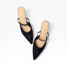 Load image into Gallery viewer, Luna Lace Heels (2 way backstrap)
