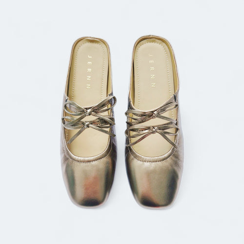 Olive Casual Leather Flats