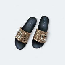 Load image into Gallery viewer, Sirena Handwoven Slide Sandals
