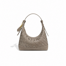 Load image into Gallery viewer, Estelle Suede Woven Shoulder Bag
