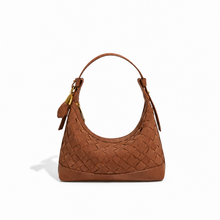 Load image into Gallery viewer, Estelle Suede Woven Shoulder Bag
