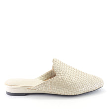 Load image into Gallery viewer, Handwoven leather flat mules - 4013019
